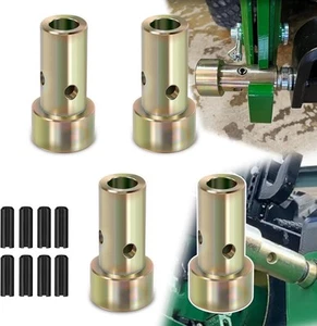 2 pares de bujes adaptadores de enganche rápido Cat 1 para tractores de enganche de 3 puntos categoría 1 - Imagen 1 de 7