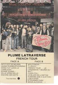 CANADA 1980 DOLBY POP ROCK CASSETTE PLUME LATRAVERSE : FRENCH TOUR 1980 - Picture 1 of 4