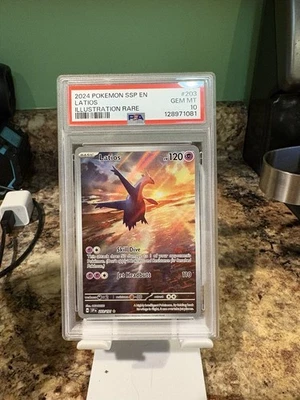 Pokémon TCG Latios Illustration Rare Surging Sparks 203/191 PSA 10 - Image 1 of 2