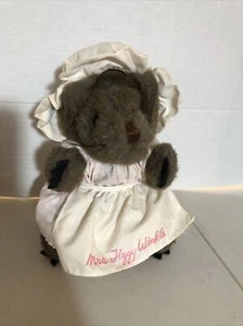 Eden Mrs Tiggy Winkle Plush 8" Embroidered Name on Apron Peter Rabbit Hedge Hogg - Picture 1 of 8