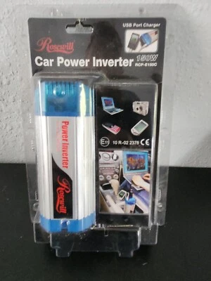 New Rosewill RCP-E150C  Can/Cup Holder Size Car Power Inverter w/USB - Image 1 of 2