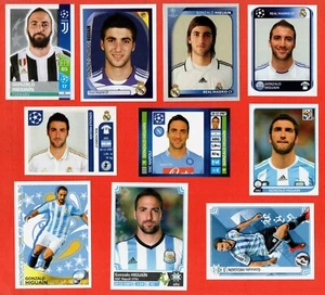 CALCIATORI PANINI GONZALO HIGUAIN - 10 different stickers - new with back - Imagen 1 de 2