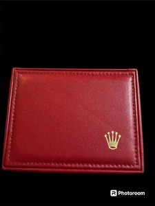 ROLEX Red Watch Box With Tags Extras 14.00.71, 90s Ladies Watch Box - Picture 1 of 14