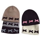 Kids Bowknot Hat Baby Bonnet Winter Warm Hat for Baby Boy Girl