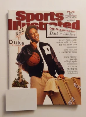 Jason Williams Duke Blue Devils Sports Illustrated - 19 ноября 2001 г. - Изображение 1 из 2