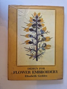 Vintage 1961 HB/DJ Design for Flower Embroidery Elizabeth Geddes Superb Content - Picture 1 of 17