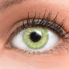 Farbige grüne Silikon Kontaktlinsen mit ohne Stärke weich Jasmine hellgrün green