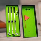 Golf Pen Set Office Desk Toys Novelty Golf Clubs Pens with Balls and Flag