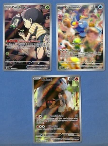 3 cartas raras ilustración de máscara crepuscular Pokémon Poltchageist Cramorant Torkoal - Imagen 1 de 2