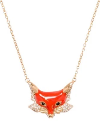 Kate Spade New York 12K Gold-Plated ‘Into The Woods’ Fox Pendant Necklace New - Image 1 of 4