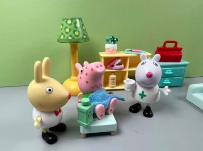 BN: 1 Dr Richard Rabbit, 1 enfermera Susie Sheep, 1 Sick George y 1 Recovered George Foto 1 de 4