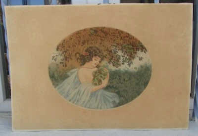 ANCIENNE LITHOGRAPHIE EROTIQUE ART NOUVEAU MUCHA ICART - Photo 1/4