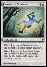 Journey to Nowhere NM/SP Zendikar MTG Magic The Gathering White English Card