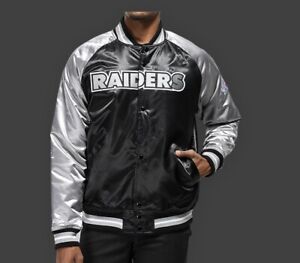 Mitchell Ness Oakland Raiders SUPER BOWL Satin Jacket New Sz XL Los Angeles