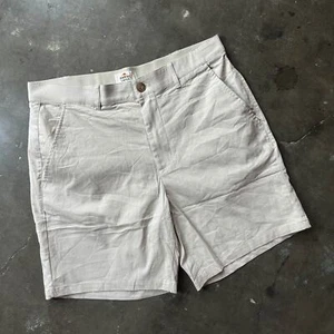 Nuevo sin etiquetas Hombre Marino Capa 7" Breeze Chino Corto Caqui Tostado Talla 32 - Imagen 1 de 7