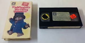 1986 ex-rental vhs ~ PADDINGTON'S BIRTHDAY BONANZA - Picture 1 of 2