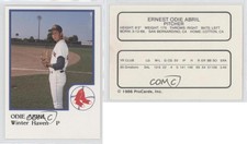 1986 ProCards Winter Haven Red Sox Odie Abril