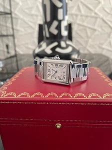 Cartier Tank Solo XL AUTOMATIC Watch Model 3800 Great condition FULL SET Receipt - Picture 1 of 9