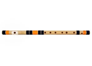 Radhe Flutes PVC Fiber C Natural Bansuri Middle Octave RIGHT HANDED 19 Inches - Picture 1 of 7
