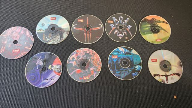 LOT OF 8 Vintage 1990-2000s PC CD-ROM Games, Music, and others USED  74299403101