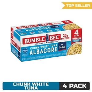 Bumble Bee Chunk White Albacore Tuna in Water, 5 oz Cans (Pack of 4) - Picture 1 of 4