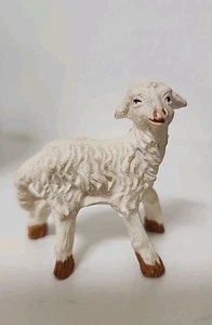 Vintage Italy Sheep Figurine For Nativity Manger 2.25"X2.25" OLD - Picture 1 of 7