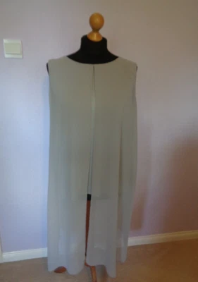 Top Size 20 RJR John Rocha Grey With Chiffon Outer Sleeveless - Image 1 of 4