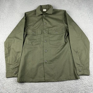 Vintage OG-507 Utility Shirt Mens 14.5x33 Military Button Up Dura Press 80s - Picture 1 of 9