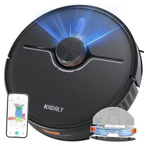 D200 Robot Vacuum and Mop Combo, Lidar Navigation Robot Vacuum Cleaner, - Picture 1 of 7