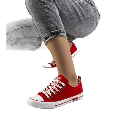 Rote klassische Turnschuhe Big Star KK274104