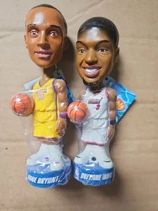 Rare NBA Bobble Pops Kobe Bryant Lakers Bobblehead Lollipop Dwayne Wade Heat 07’ - Picture 1 of 3
