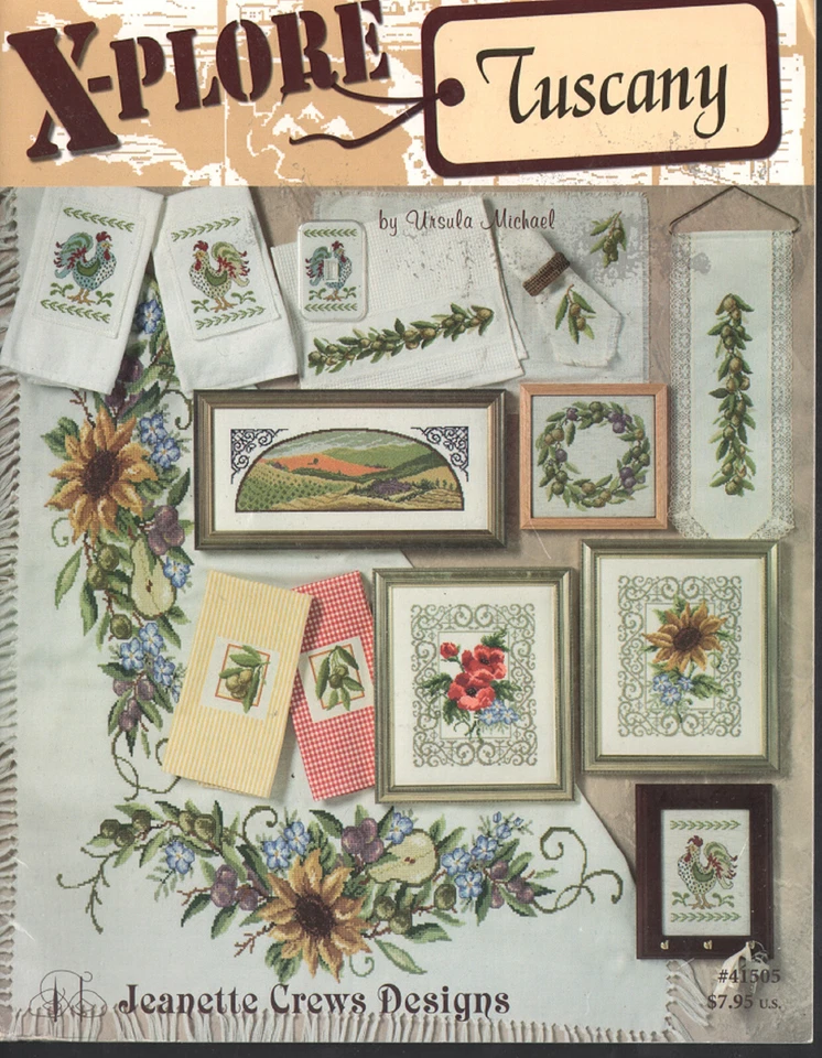 X-Plore Tuscany Counted Cross Stitch Booklet by Jeanette Crews Designs © 2005 - Image 1 of 1