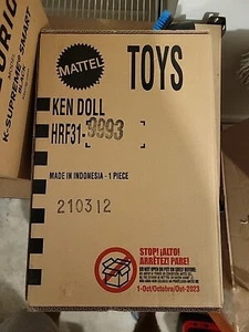 Barbie The Movie Ken Doll Wearing Faux Fur Coat HRF31-9993 UNOPENED IN SHIPPER - Picture 1 of 1