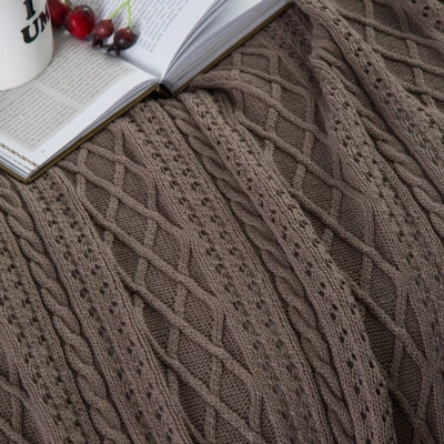 Knitted  Blanket Office Nap Sofa Bed Chair Cover Throw Blankets 130*160cm - Image 1 of 4