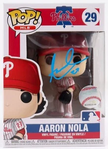 Funko Pop firmato Aaron Nola Phillies #29! Figurina in vinile (Beckett) - Foto 1 di 4