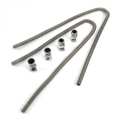 Stainless Steel Flexible 44" Heater Hose Kit Fits Ford Sbc Bbc Chevy MO - Image 1 of 3