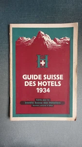 GUIDE SUISSE DES HOTELS 1934 - Picture 1 of 3