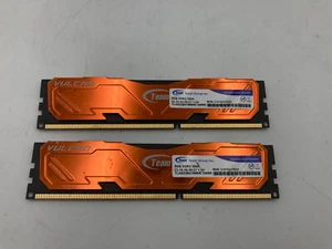 TEAM GROUP VULCAN 16GB (2X8GB) DDR3 1600 PC3-12800 1.5V TLAED38G1600HC10ABK - Picture 1 of 2