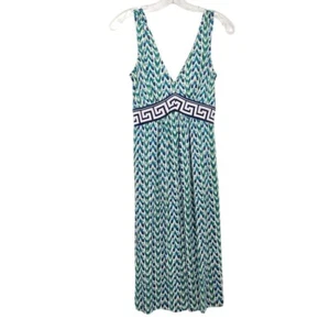 Diane von Furstenburg Damen 2 Ophelia griechische Göttin Seidenkleid blau Babydoll - Bild 1 von 4