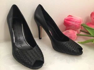 Athena Alexander Women's Strasborg Sneaker pump heel size 9 black leather w2109 - Picture 1 of 11