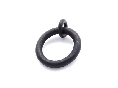 1 5/8" Black Iron Ring Pull Shutter Ring Pull Furniture Drawer Pull Cabinet Pull - Image 1 of 3