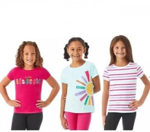 Member's Mark Girls 3-Pack Short Sleeve Graphic Tee, "Hello Sunshine" - Picture 1 of 2