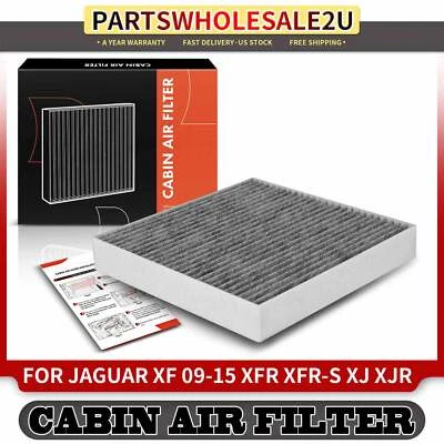 Filtro de aire de cabina de carbón activado para Jaguar XJ 2010-2019 XF 2009-2015 XFR-S XJR Foto 1 de 4
