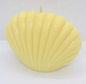 Yellow Handmade Soy Wax Scented Medium Shell Candle By Interlude Candles RRP £15 - Picture 1 of 2