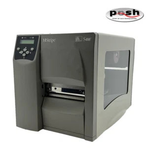 Zebra S4M Barcode Label Printer Part Number: S4M00-2001-0200T **Missing Ribbon** - Picture 1 of 9