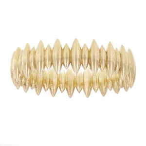 14 Karat Gelbgold Vorsteckring mit scharfen Kanten Größe 8 - 6,5 mm 4 Gramm - Bild 1 von 4