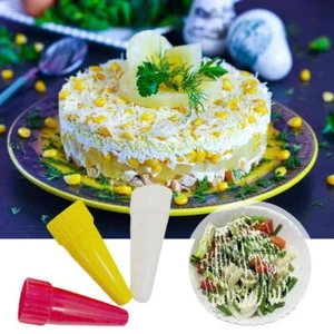 3 piezas de salsa para barbacoa punta de tubería salsa reutilizable rociante grado ensalada aderezo comida K7T0 - Imagen 1 de 10