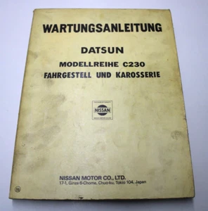 Werkstatthandbuch Nissan Datsun Laurel C230, Wartung,  Reparatur Anleitung Buch - Bild 1 von 7