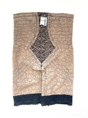 NWT Rago Women's M/28 Hi Waist Long Leg Shaper Extra Firm 6207 Mocha/Black - Image 1 of 4