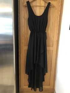 NWT SPARKLE & FADE URBAN OUTFITTERS DRESS HI LOW HEM BLACK SIZE XS $69 - Picture 1 of 10